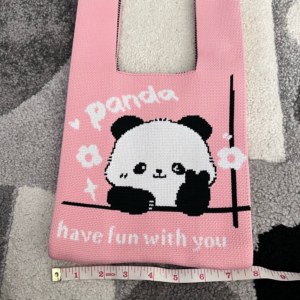Mini tote style knit bag - Picture 4 of 8